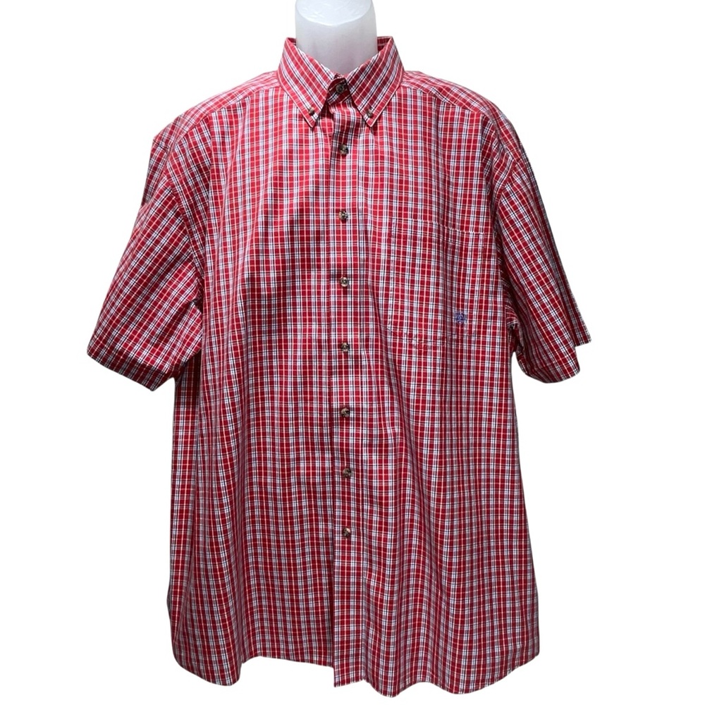 Aria Men’s Shirt XXL Short Sleeve Button Front Casual